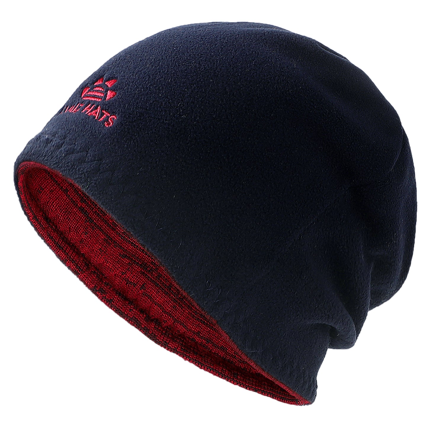 Reversible Fleece Lined Knitted Beanie