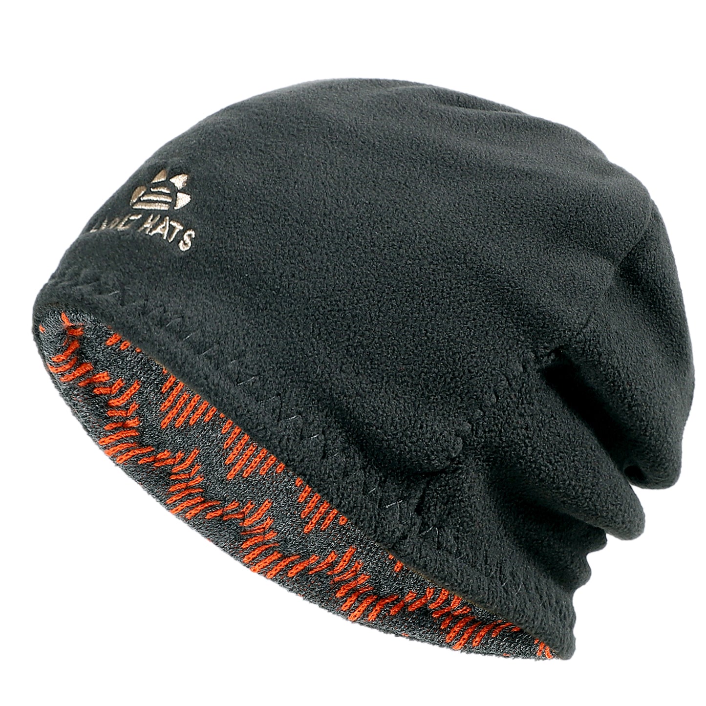 Striped Reversible Fleece Lined Knitted Beanie