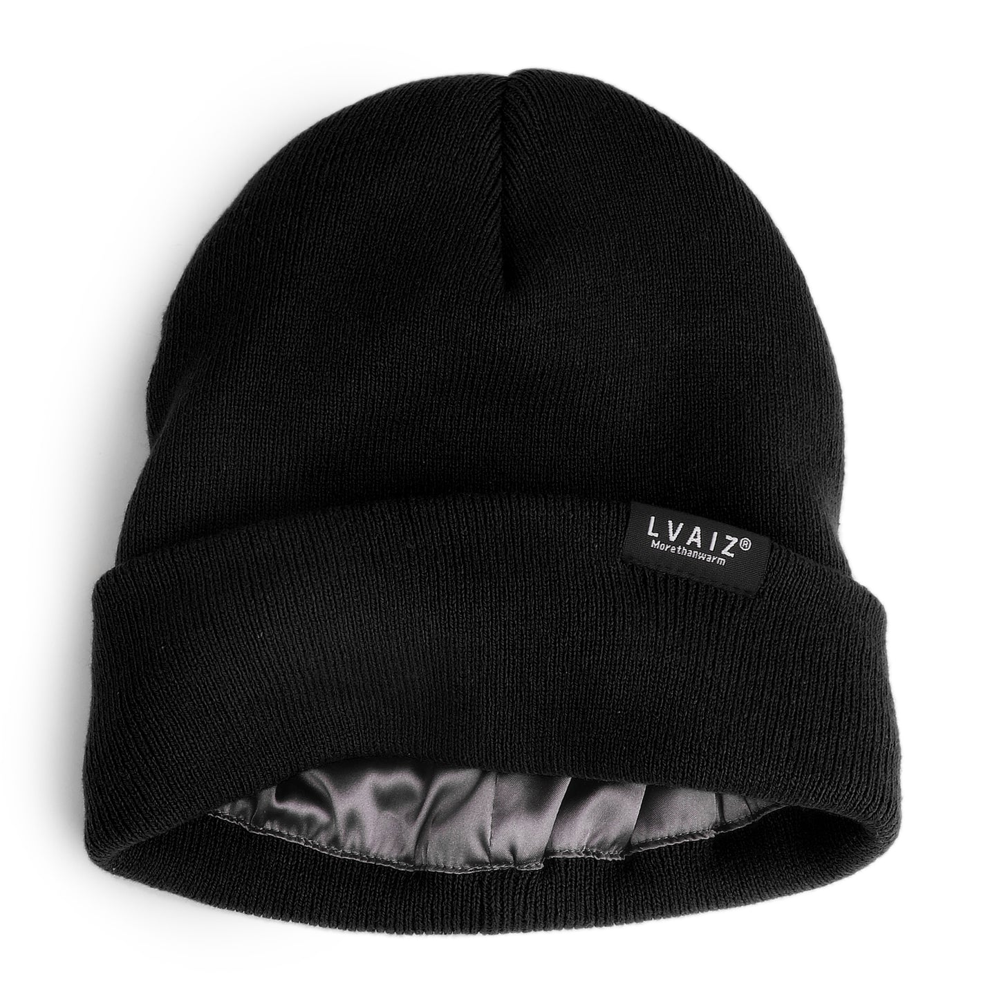 2 Pack Satin Cuffed Beanie Hats