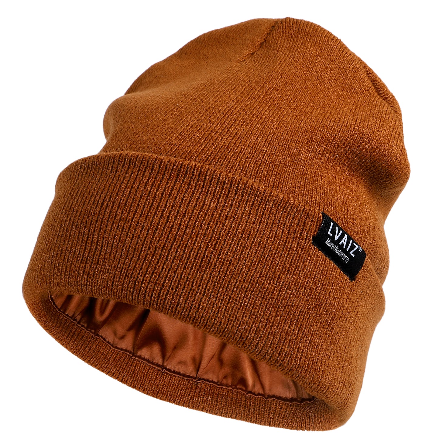 2 Pack Satin Cuffed Beanie Hats