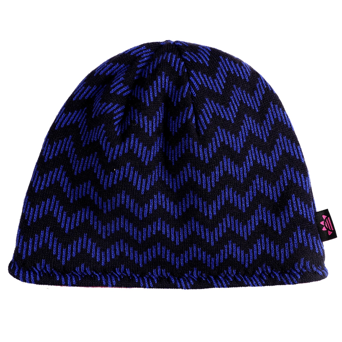 Striped Reversible Fleece Lined Knitted Beanie