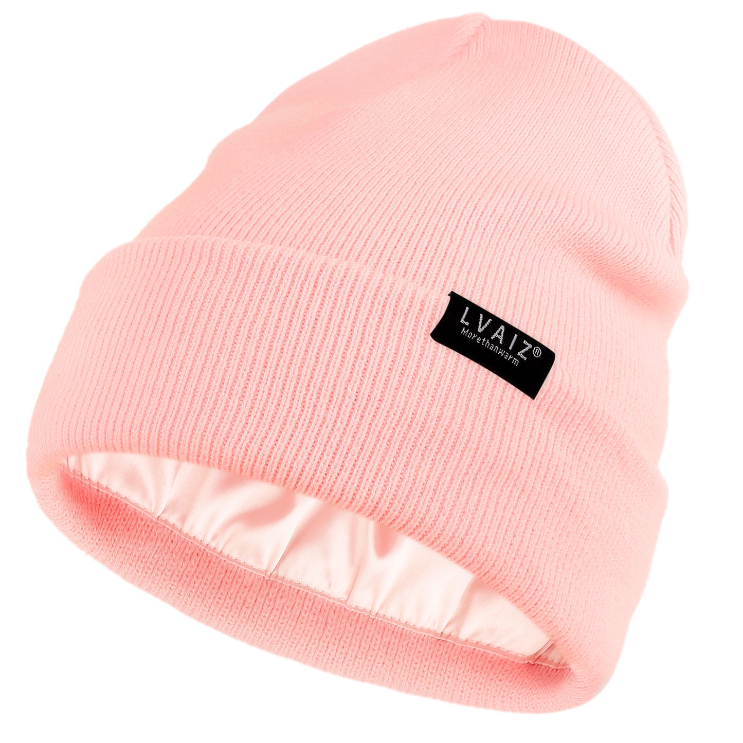 2 Pack Satin Cuffed Beanie Hats