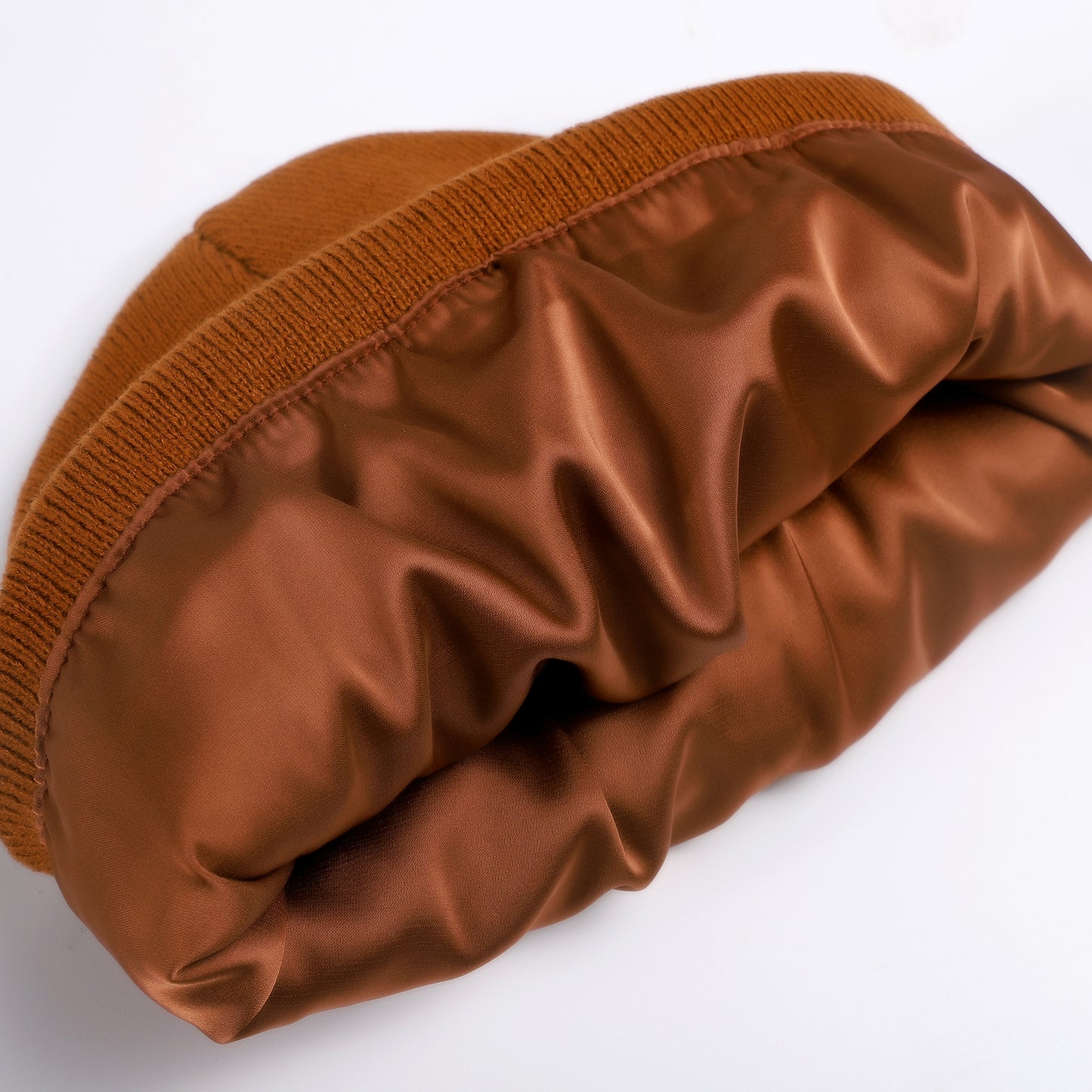 2 Pack Satin Cuffed Beanie Hats