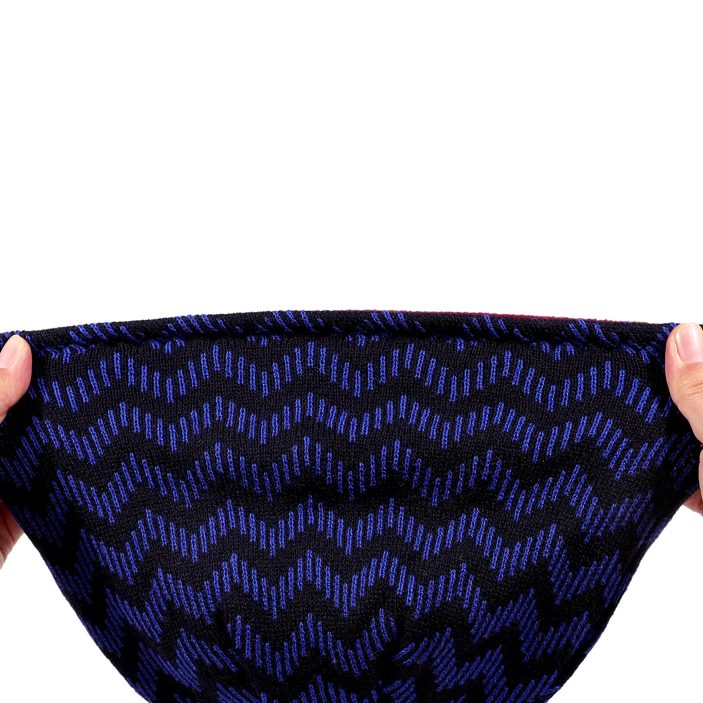 Striped Reversible Fleece Lined Knitted Beanie