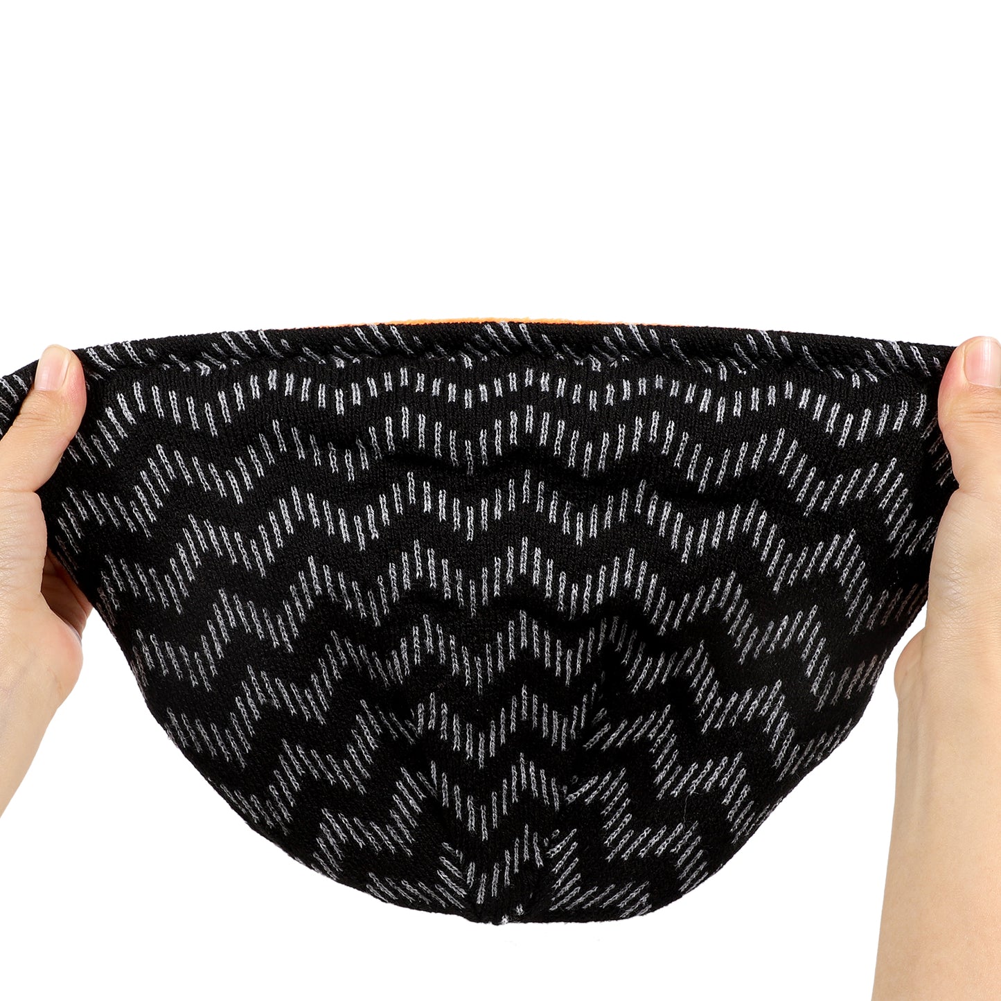 Striped Reversible Fleece Lined Knitted Beanie