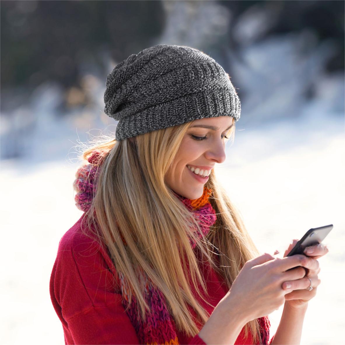Satin Lined Cable Beanie