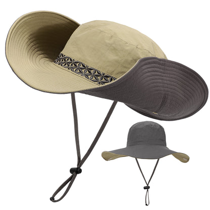 Wide Brim Reversible  Sun Hat