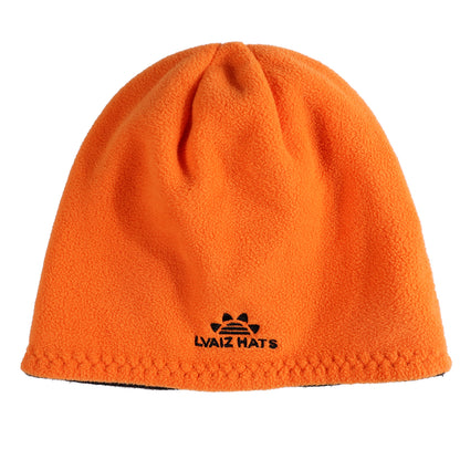 Plaid Knitted Reversible Fleece Lined Beanie