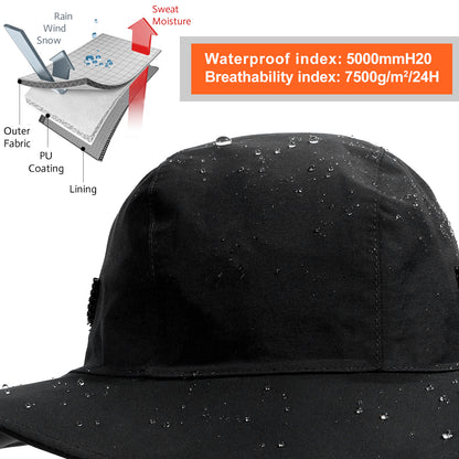 Fleece Lined Waterproof Rain Bucket Hat