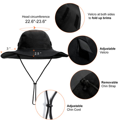 Fleece Lined Waterproof Rain Bucket Hat
