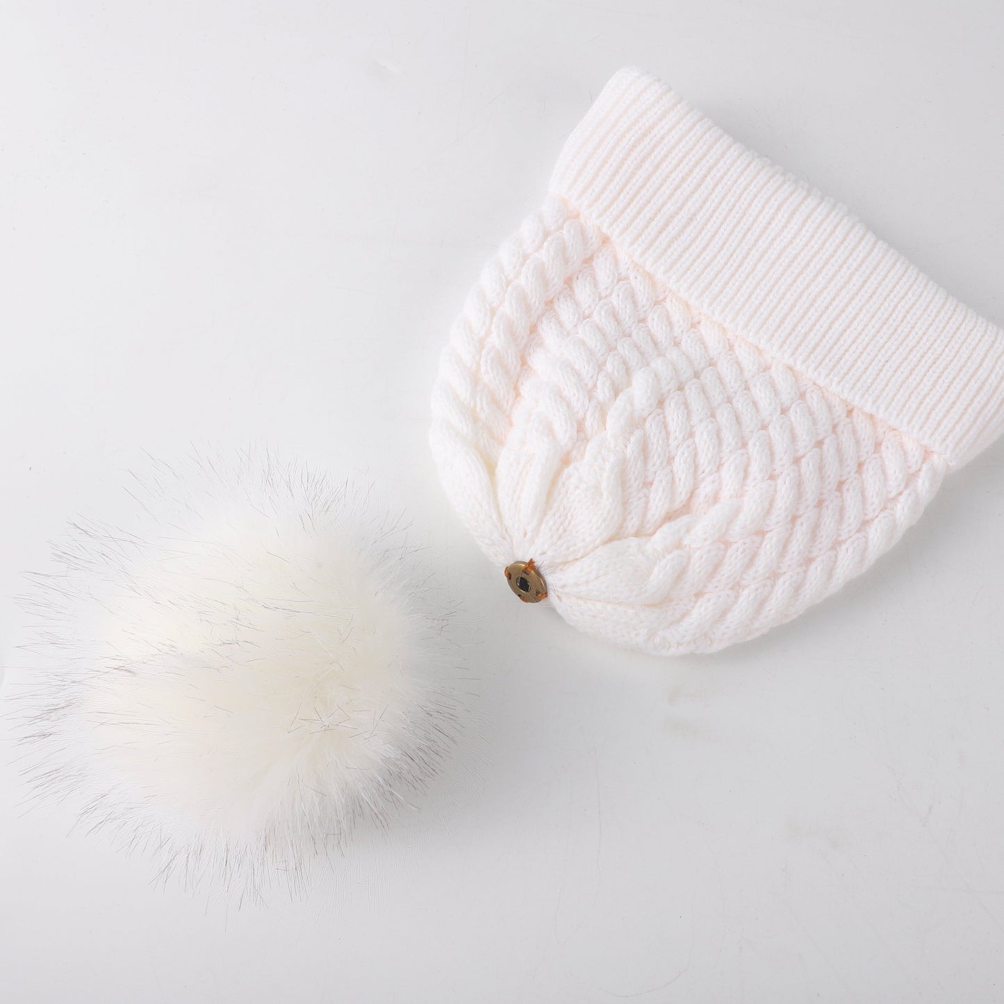 Pom Satin Lined Beanie